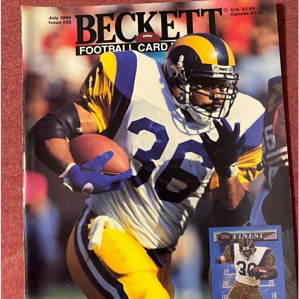 Vintage July 1994 issue 52 Jerome Bettis beckett football magazine